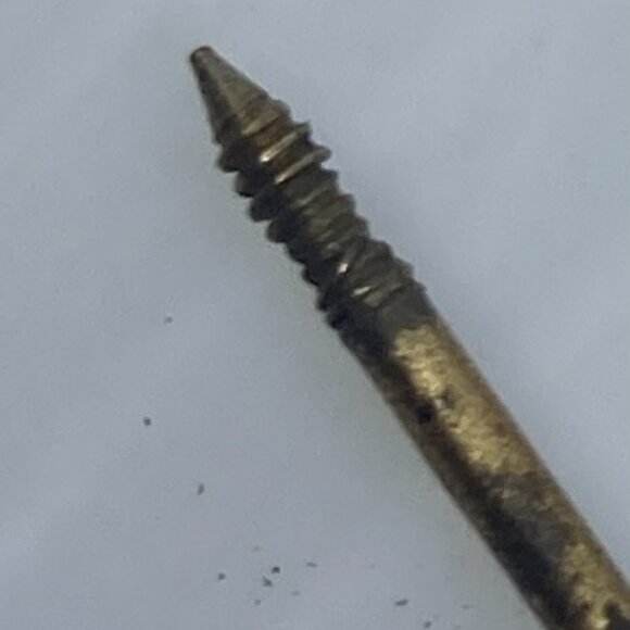 Vtg 1940 green rhinestone crystal drop let pin brooch - Picture 4 of 4